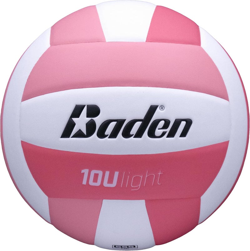 Baden | 10U Light | Official Size, 2 oz Lighter Entry Level Youth Indoor Volleyball | PU Composite, Extra Foam Backing, Reduce Sting - Image 1